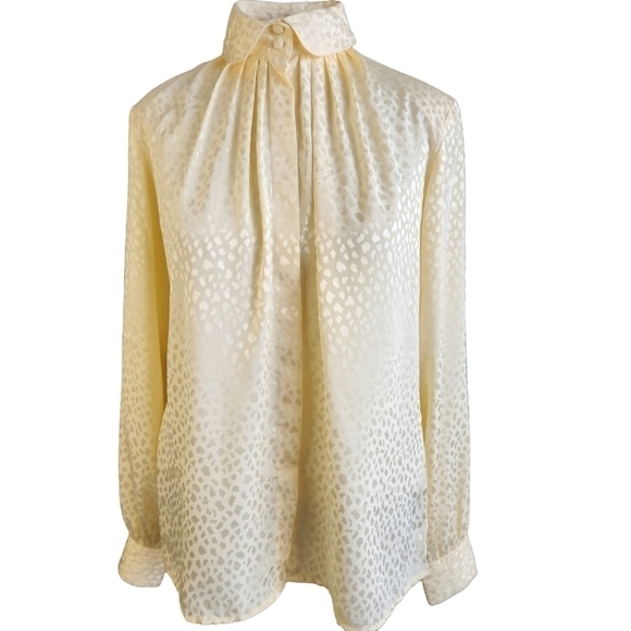 Vintage Silky Button Down Blouse - Picture 1 of 5